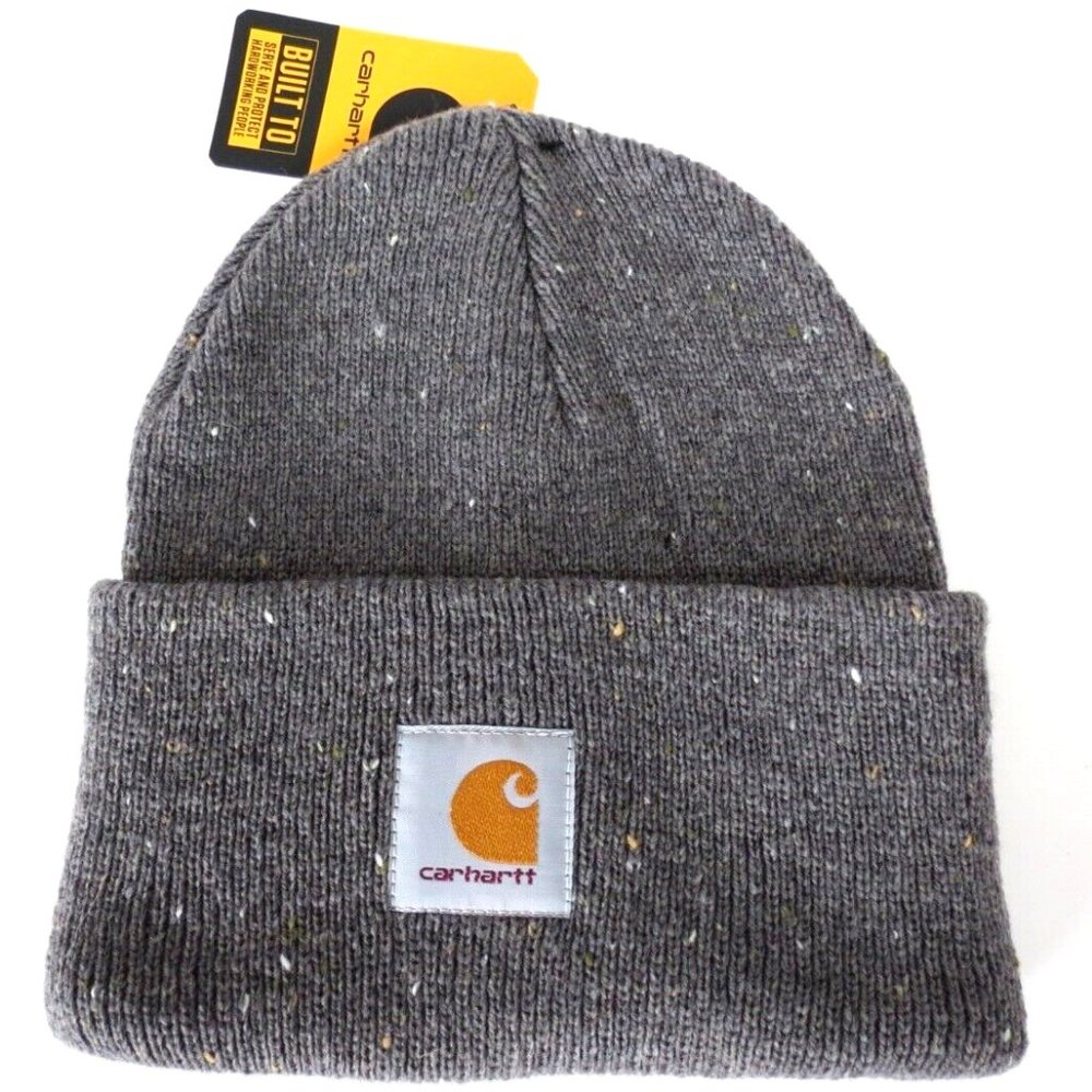 Carhartt Gray Speckled Wool Blend Beanie
